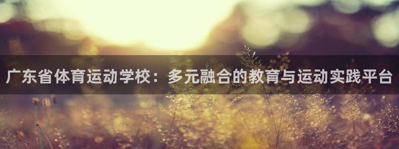 3377体育官网下载平台APP：广东省体育运动学校：