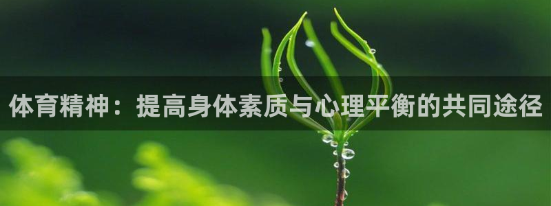 3377体育官方正版app娱乐：体育精神：提高身体素